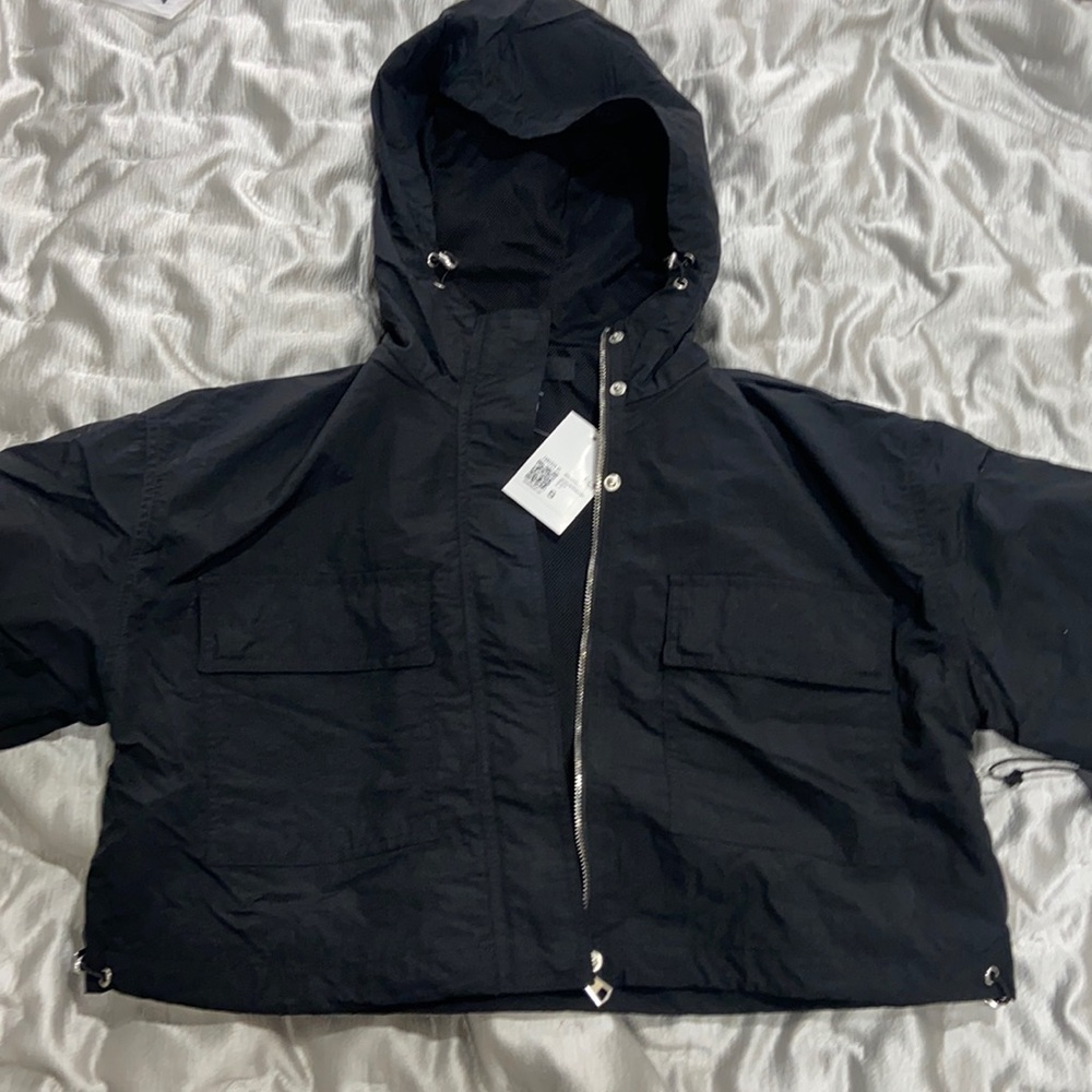Black bomber jacket